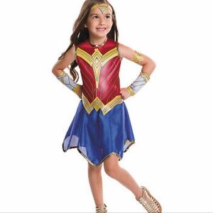 Wonder Woman Kids Costume - Rubie's Girls Size Large *Dress Only